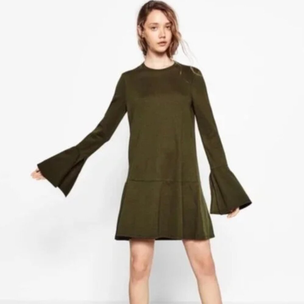 Zara Bell Sleeve Mini Dress